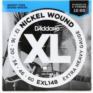 D'Addario EXL148 Nickel Wound Electric Strings (.012-.060) - Extra-Heavy